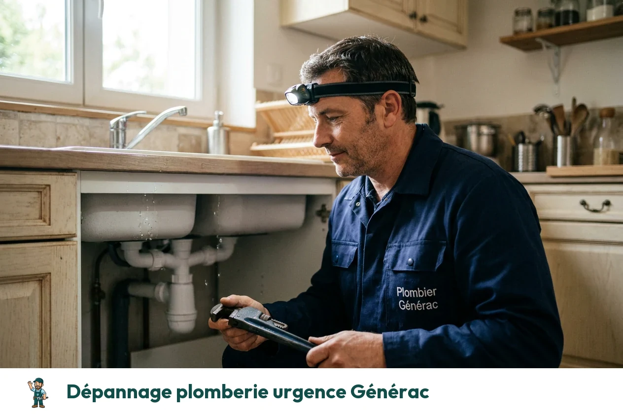 Dépannage plomberie urgence à Générac