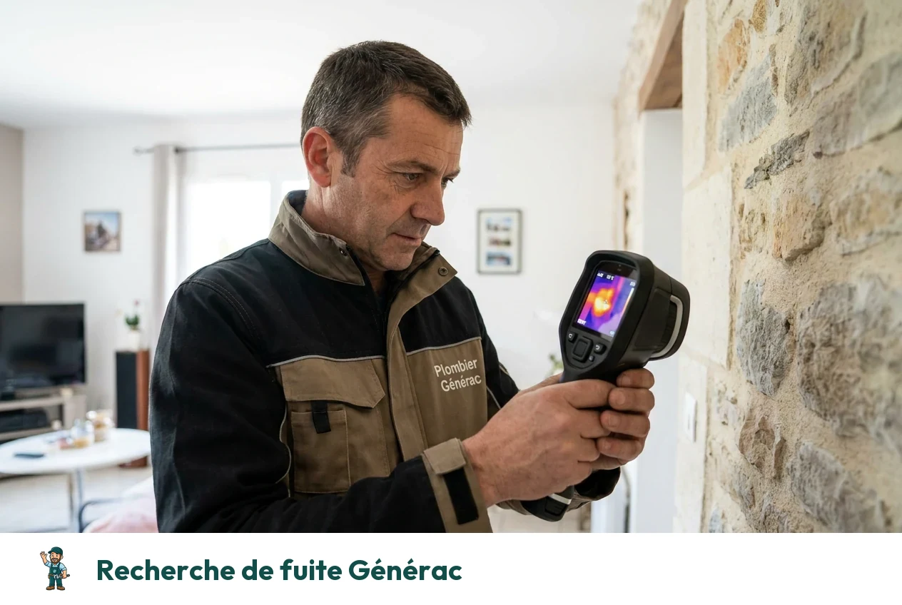 Recherche de fuite à Générac