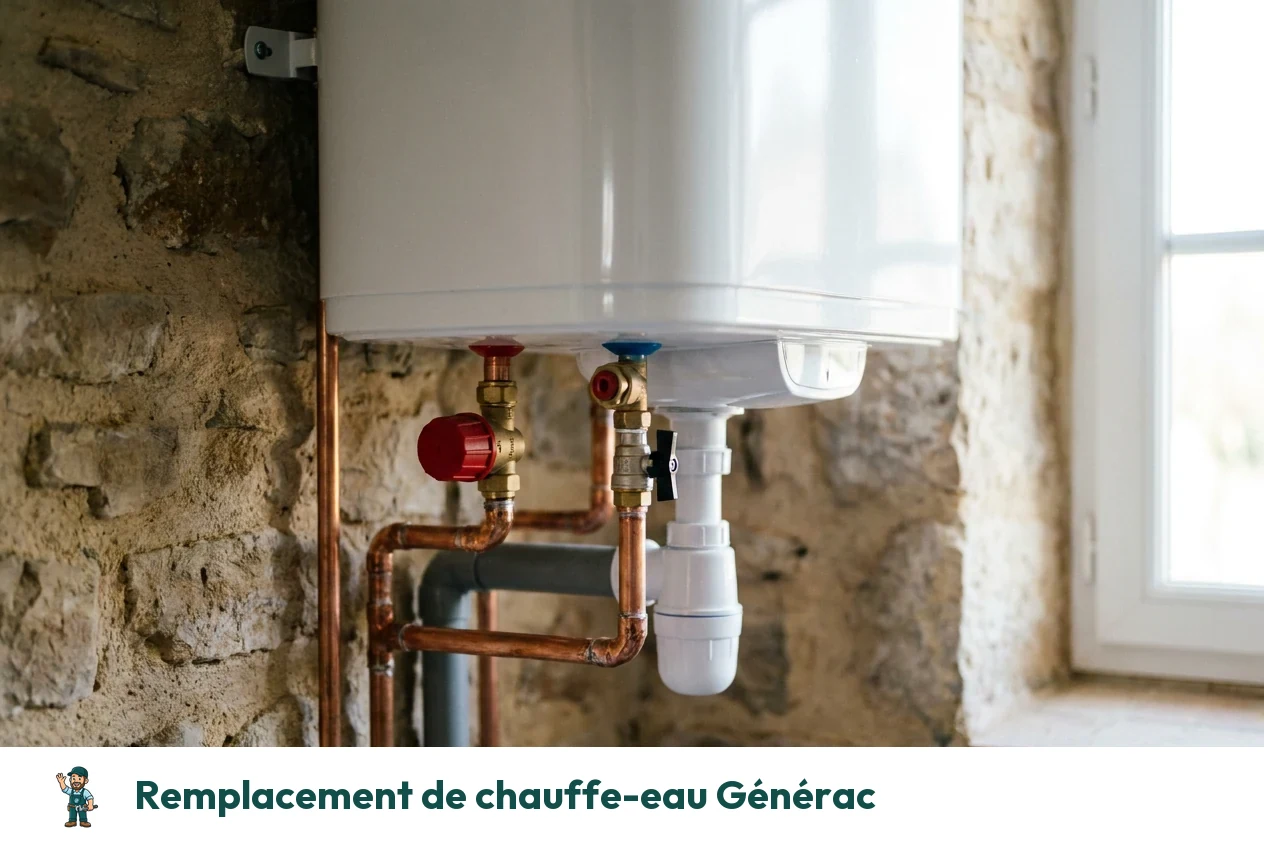 Remplacement de chauffe-eau à Générac