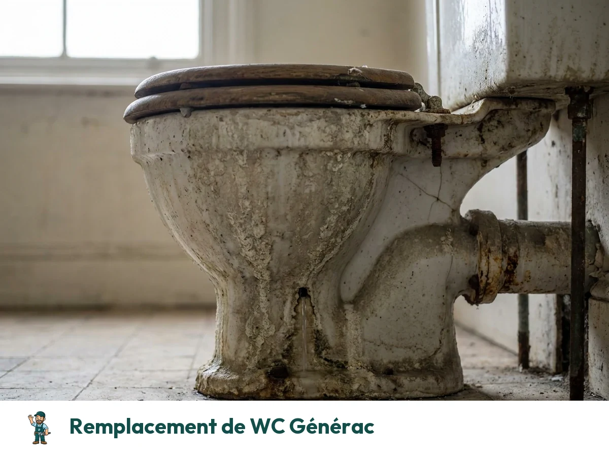 Remplacement de WC à Générac