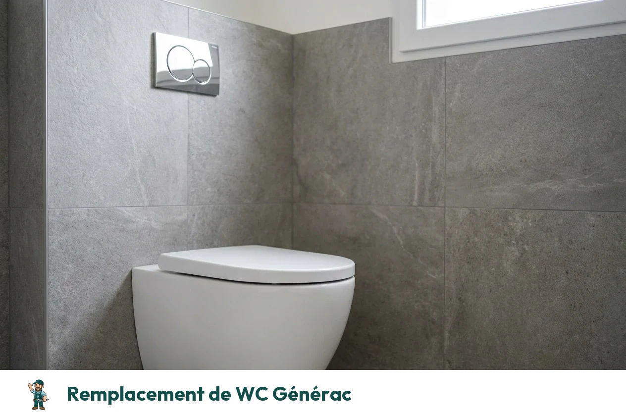 Remplacement de WC à Générac