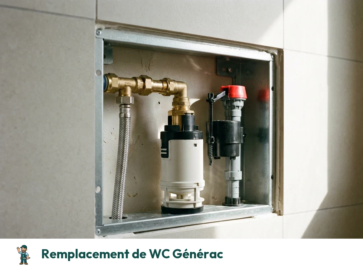 Remplacement de WC à Générac